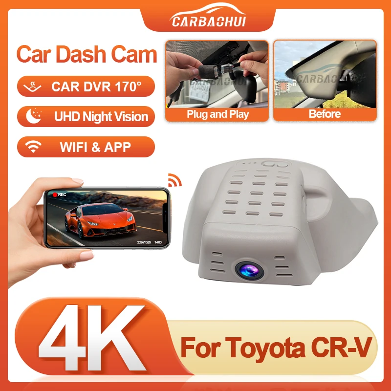 Car Dash Camera for Honda CR-V CRV CR V 2019-2025, Plug and Play HD 4K 2160P OEM Look Car DVR For CRV WIFI & APP Control
Car Dash Camera for Honda CR-V CRV CR V 2019-2025, Plug and Play HD 4K 2160P OEM Look Car DVR For CRV WIFI & APP Control
