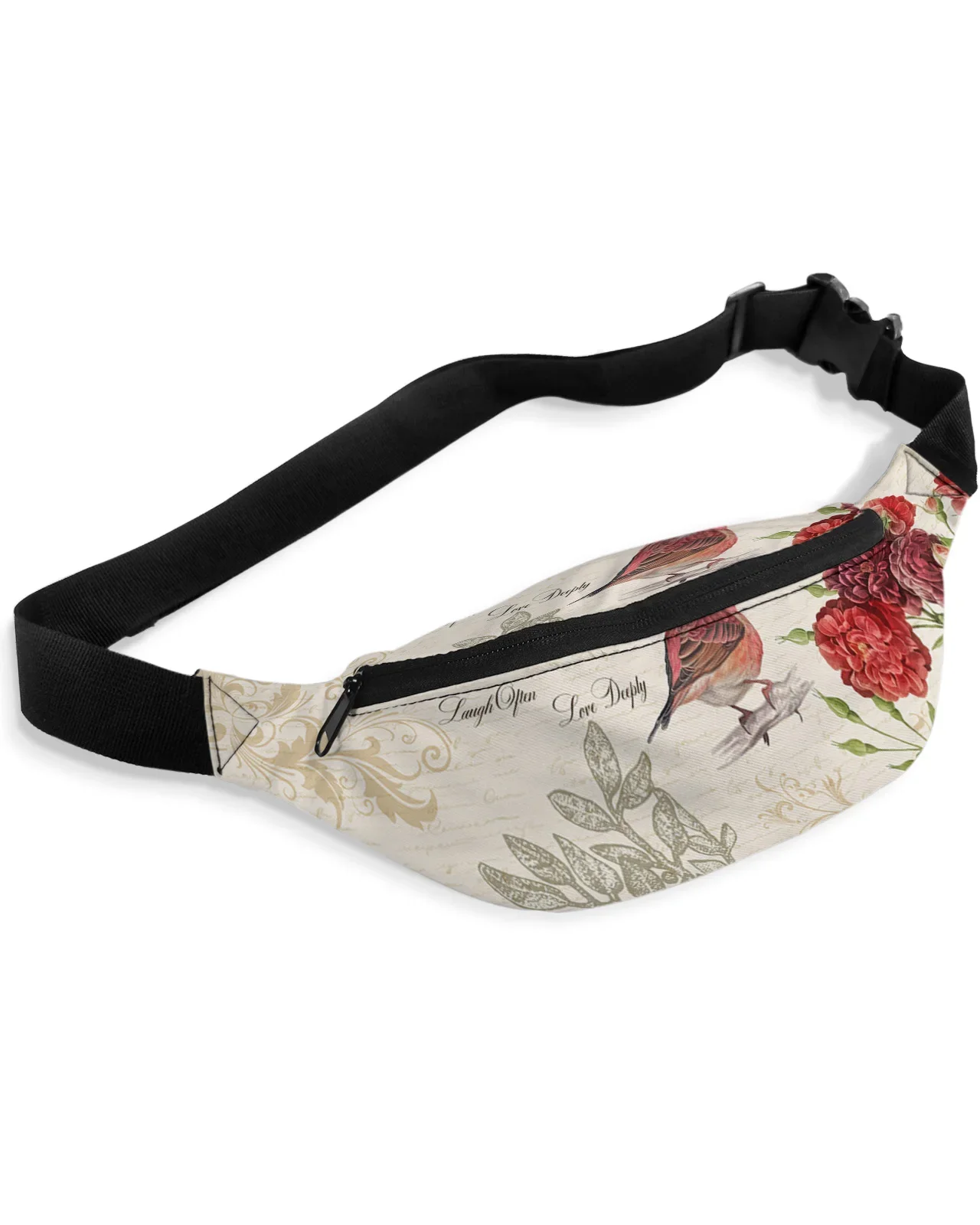 Vintage Letter Red Bird Flower Retro Waist Packs Shoulder Bag Unisex Messenger Bag Casual Fashion Fanny Pack for Women
Vintage Letter Red Bird Flower Retro Waist Packs Shoulder Bag Unisex Messenger Bag Casual Fashion Fanny Pack for Women