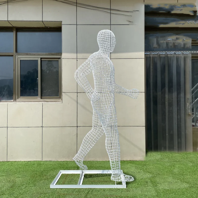 Customized Modern indoor Garden Decorative Metal Crafts Art Abstract hollow out Running Person Stainless Steel State Sculpture
Customized Modern indoor Garden Decorative Metal Crafts Art Abstract hollow out Running Person Stainless Steel State Sculpture