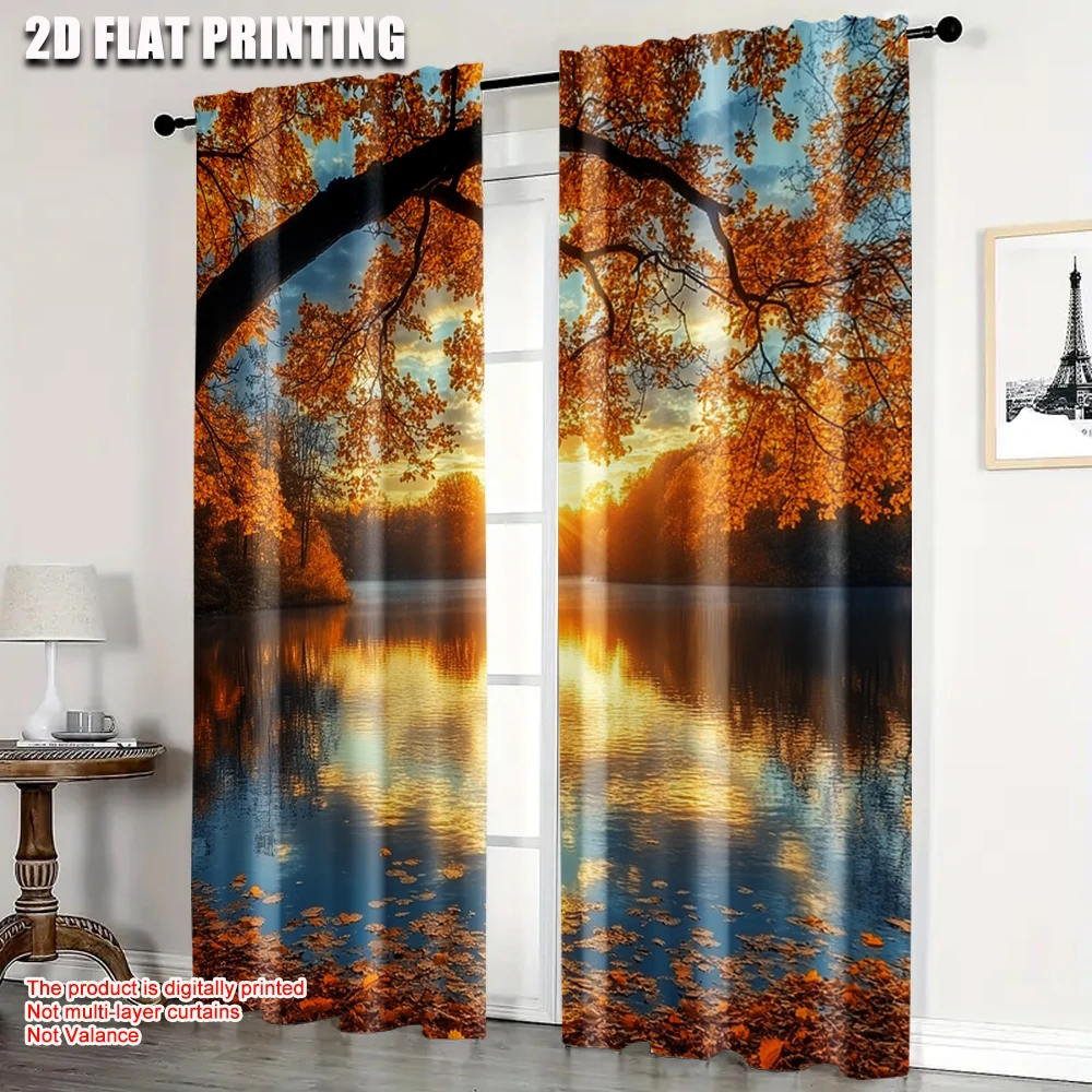 2pcs, Curtains&Drapes 2D print Fall Leaves Water Lake Sunset Versatile Polyester (without rod) Room Decor Perfect for Living
2pcs, Curtains&Drapes 2D print Fall Leaves Water Lake Sunset Versatile Polyester (without rod) Room Decor Perfect for Living