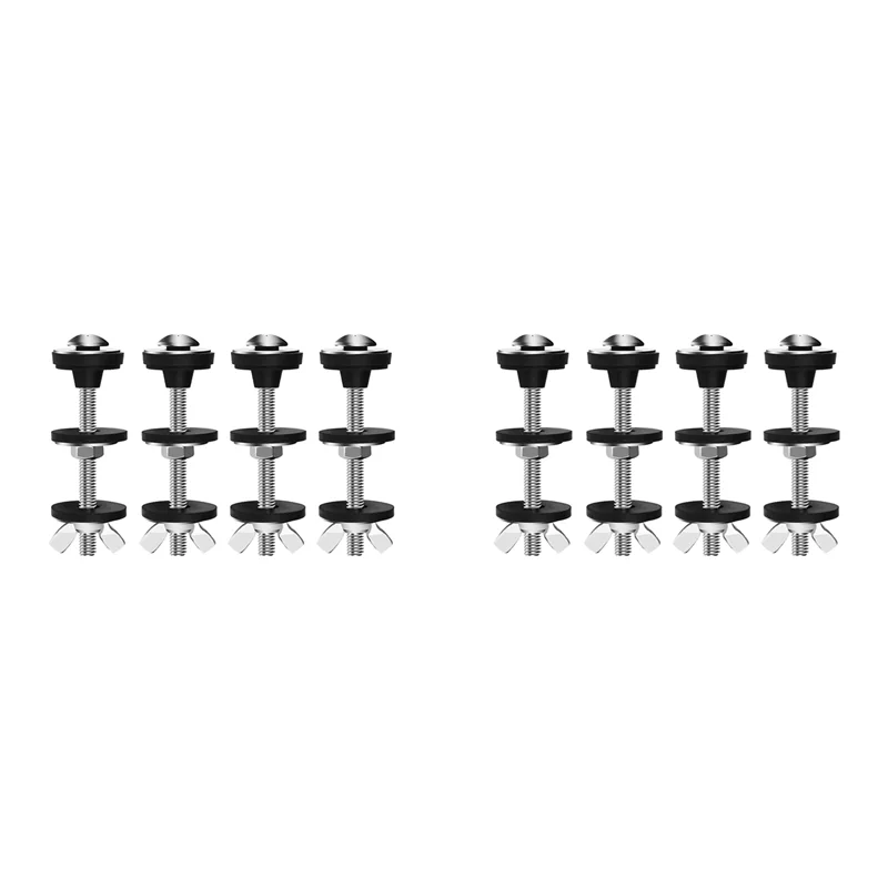 ABVJ-8PCS Универсальный комплект болтов для унитаза для чаши, сверхмощная, водонепроницаемая нержавеющая сталь с удлиненным гайковым винтом 
ABVJ-8PCS Универсальный комплект болтов для унитаза для чаши, сверхмощная, водонепроницаемая нержавеющая сталь с удлиненным гайковым винтом