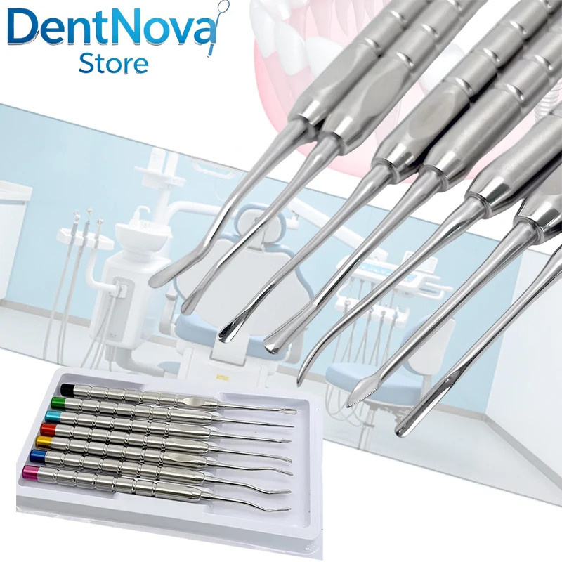 Dental Elevator Titanium Luxating Elevator Periodontal Ligament Knife Root Tip Picks
Dental Elevator Titanium Luxating Elevator Periodontal Ligament Knife Root Tip Picks