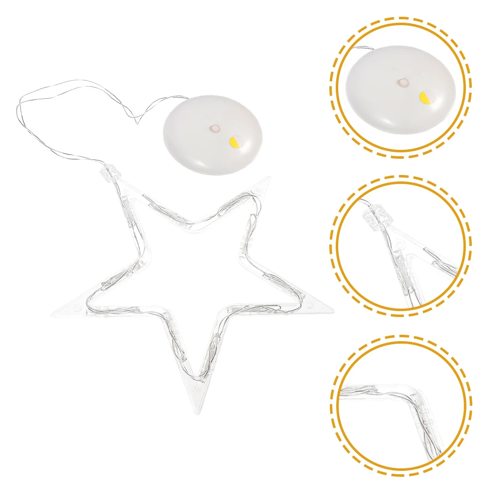 6Pcs Suction Cup Decorative Lights Glowing LED Star Lights for Christmas Window Bedroom Party Room Ambience Decoration
6Pcs Suction Cup Decorative Lights Glowing LED Star Lights for Christmas Window Bedroom Party Room Ambience Decoration