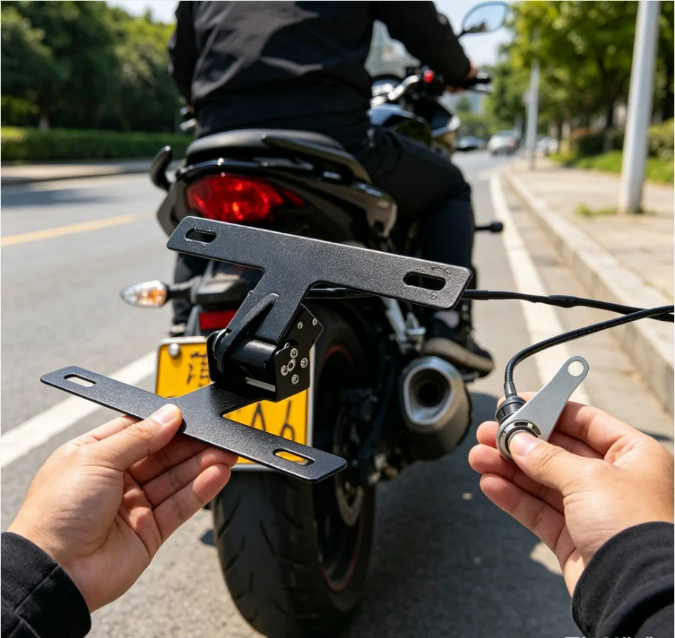 Professional Track-Specific Design,Reinforced Structure,License Plate Bracket Frame For Yamaha Suzuki BMW CFMOTO Honda Kawasaki
Professional Track-Specific Design,Reinforced Structure,License Plate Bracket Frame For Yamaha Suzuki BMW CFMOTO Honda Kawasaki