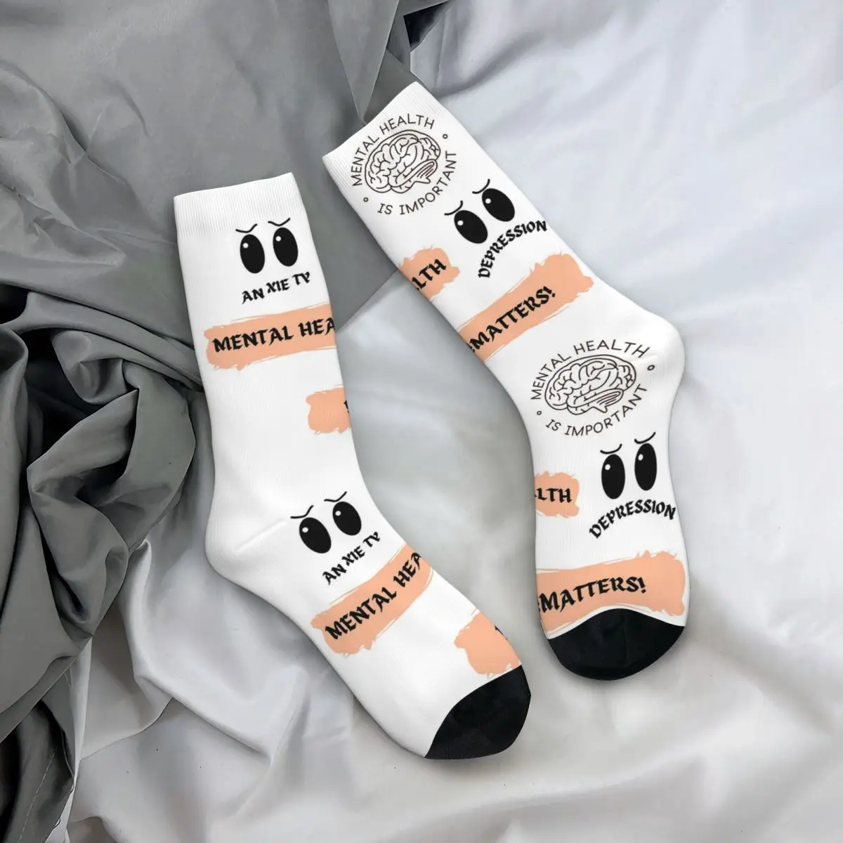 Материалы о психическом здоровье! Дизайнерские носки Harajuku, высококачественные чулки, всесезонные длинные носки для подарка на день рождения унисекс
Материалы о психическом здоровье! Дизайнерские носки Harajuku, высококачественные чулки, всесезонные длинные носки для подарка на день рождения унисекс