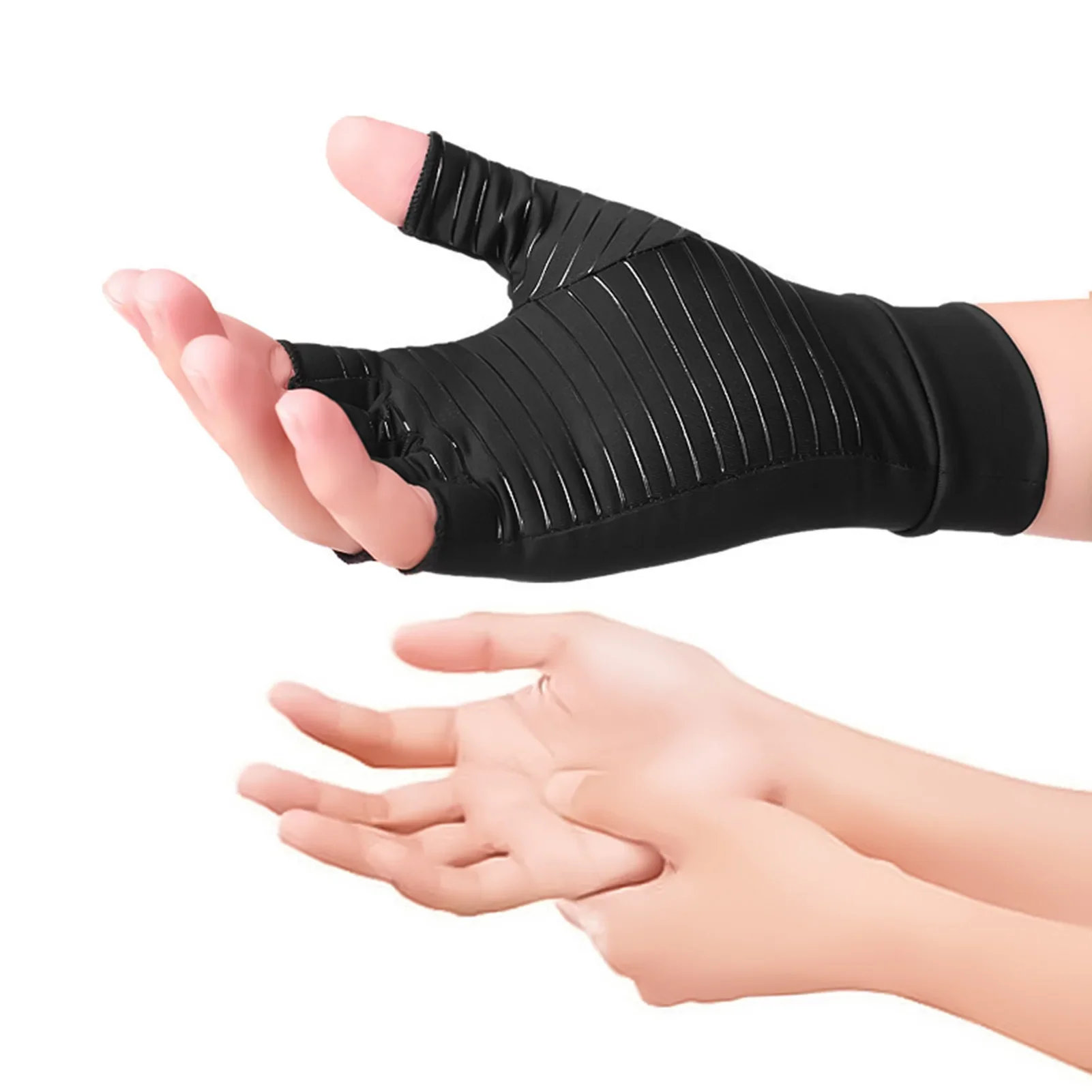 Half-Finger Training Gloves Unisex Copper Fiber Compression Anti-Skid Breathable Glove for Wrist Supports Hand protection
Half-Finger Training Gloves Unisex Copper Fiber Compression Anti-Skid Breathable Glove for Wrist Supports Hand protection