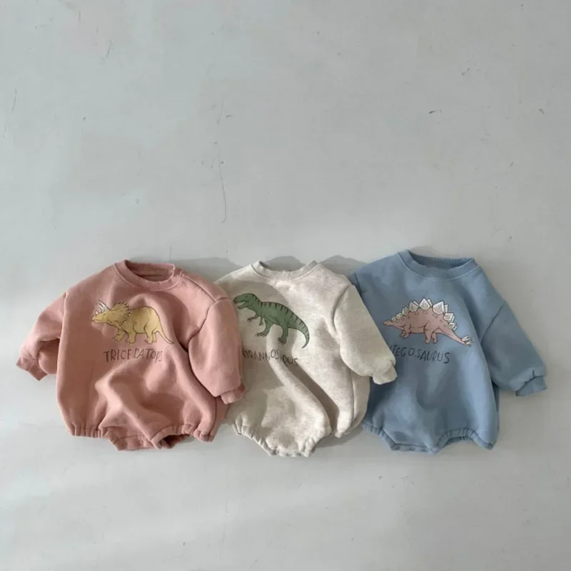 New Baby Boys Bodysuits Sweatshirts Autumn Toddler Girls Dinosaur Hoodies One Piece Infant Boys Fleece Pullovers Thicken Clothes
New Baby Boys Bodysuits Sweatshirts Autumn Toddler Girls Dinosaur Hoodies One Piece Infant Boys Fleece Pullovers Thicken Clothes