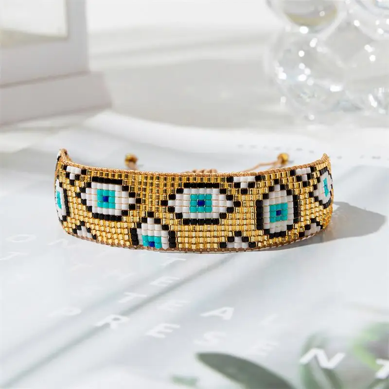 BLUESTAR Fashion Sweet Colorful Flower Bracelets For Girl Women Miyuki Beaded Woven Bracelet Wedding Party Birthday Jewelry Gift
BLUESTAR Fashion Sweet Colorful Flower Bracelets For Girl Women Miyuki Beaded Woven Bracelet Wedding Party Birthday Jewelry Gift