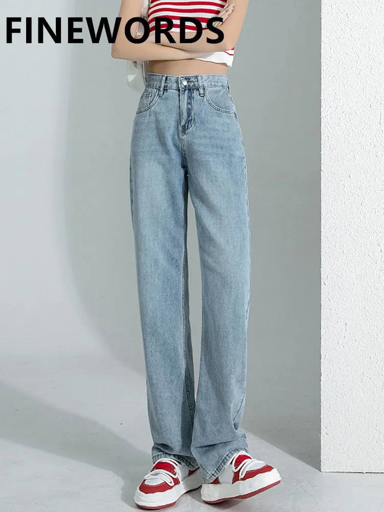 FINEWORDS Vintage Blue Baggy Jeans Women Korean Casual Basic Classic Jeans Streetwear High Waist Harajuku Wide Leg Denim Pants
FINEWORDS Vintage Blue Baggy Jeans Women Korean Casual Basic Classic Jeans Streetwear High Waist Harajuku Wide Leg Denim Pants