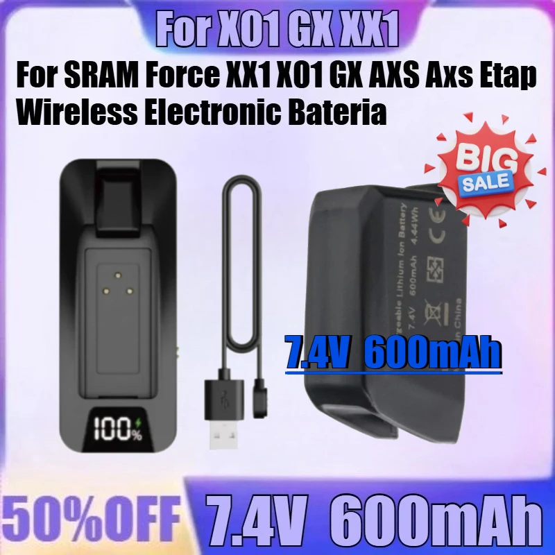 600mAh Battery for SRAM Force XX1 X01 GX AXS Axs Etap Wireless Electronic Bateria Variable Speed Front and Rear
600mAh Battery for SRAM Force XX1 X01 GX AXS Axs Etap Wireless Electronic Bateria Variable Speed Front and Rear
