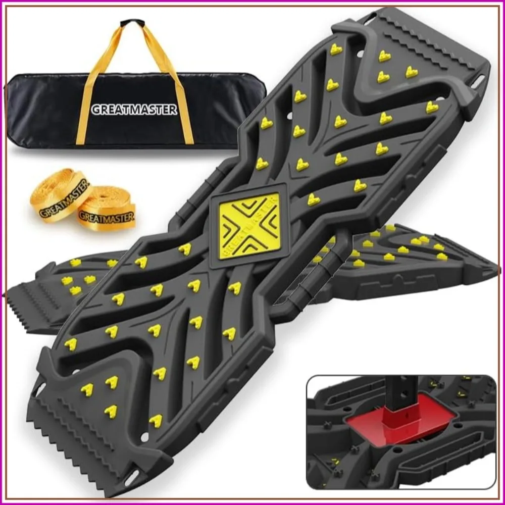 42"×14" Off-Road Traction Boards, 34 Steel Spikes, Flip-Shovel & Jack-Base, Tow Strap for SUV ATV Truck Sand Mud Snow
42"×14" Off-Road Traction Boards, 34 Steel Spikes, Flip-Shovel & Jack-Base, Tow Strap for SUV ATV Truck Sand Mud Snow