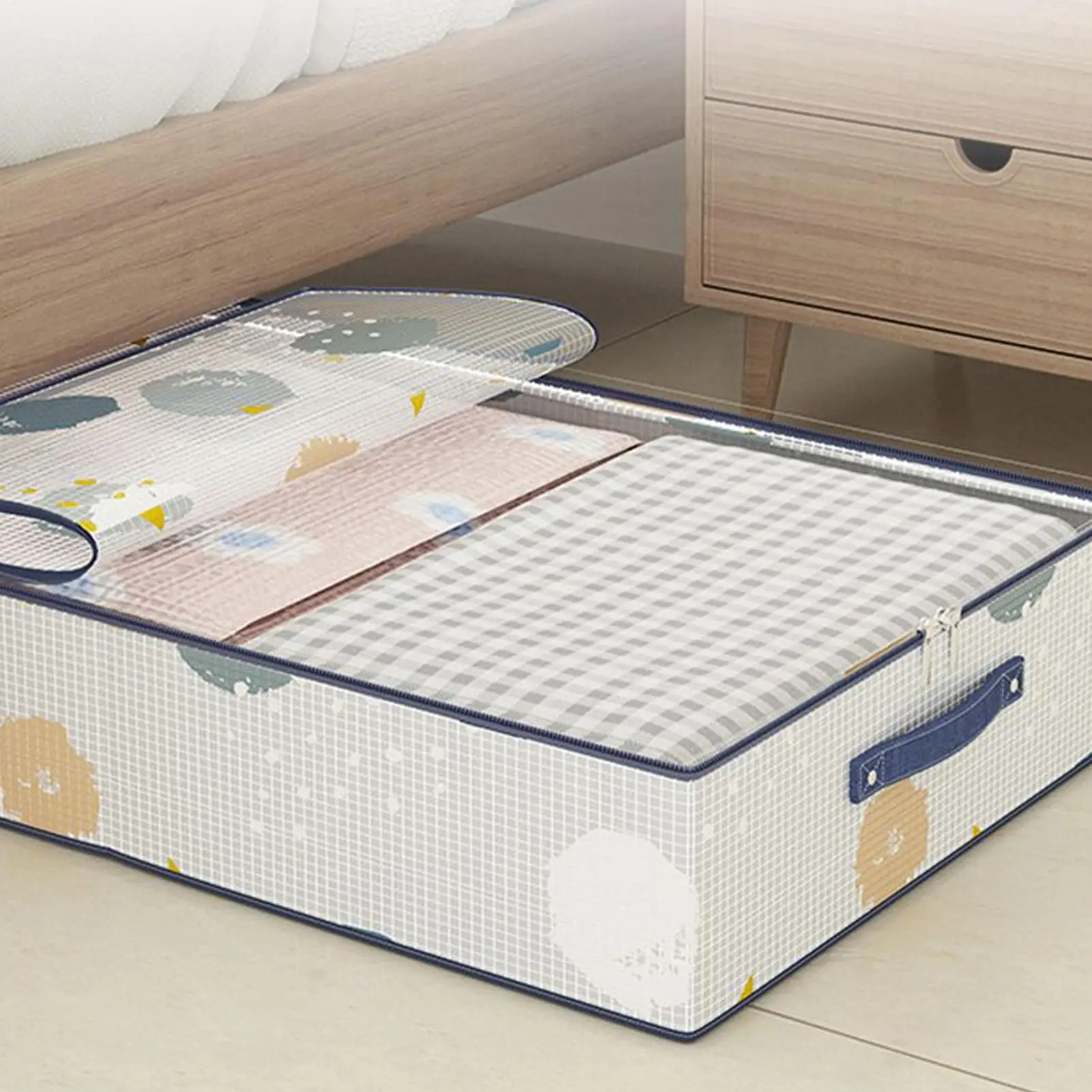 Under Bed Storage Bin Large Under Bed Storage Clear Stackable Organizers with Rolling Wheels for Comforter Laundry Cabinet
Under Bed Storage Bin Large Under Bed Storage Clear Stackable Organizers with Rolling Wheels for Comforter Laundry Cabinet