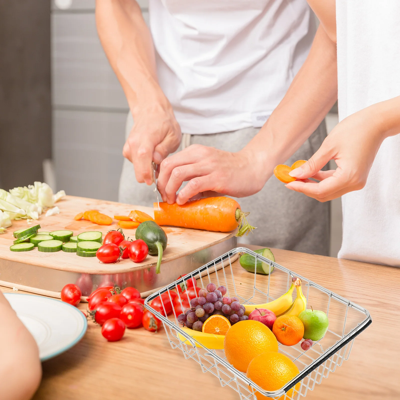 Multifunctional Stainless Steel Sink Drainer Rack 340x250mm Kitchen Gadget Vegetable Fruit Strainer Basket Sink Storage Drying
Multifunctional Stainless Steel Sink Drainer Rack 340x250mm Kitchen Gadget Vegetable Fruit Strainer Basket Sink Storage Drying
