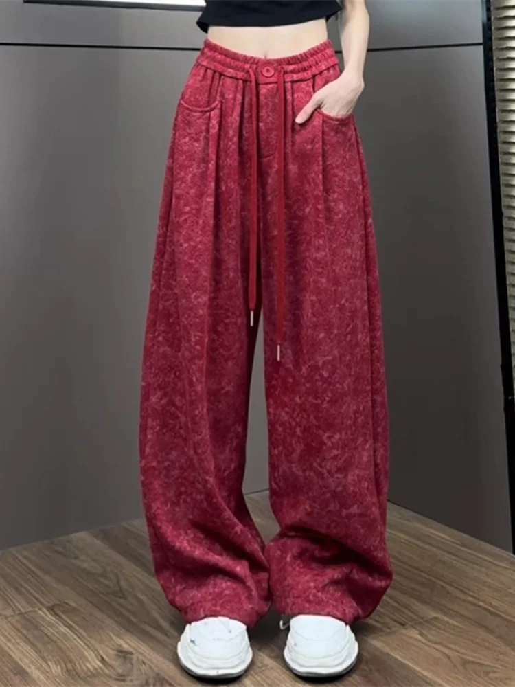 High Waist Wide Leg Sporty Casual Pants Women Summer Autumn New Style Heavy Dyeing Loose Meat Concealing Slimming Floor-Lengt...
High Waist Wide Leg Sporty Casual Pants Women Summer Autumn New Style Heavy Dyeing Loose Meat Concealing Slimming Floor-Lengt...
