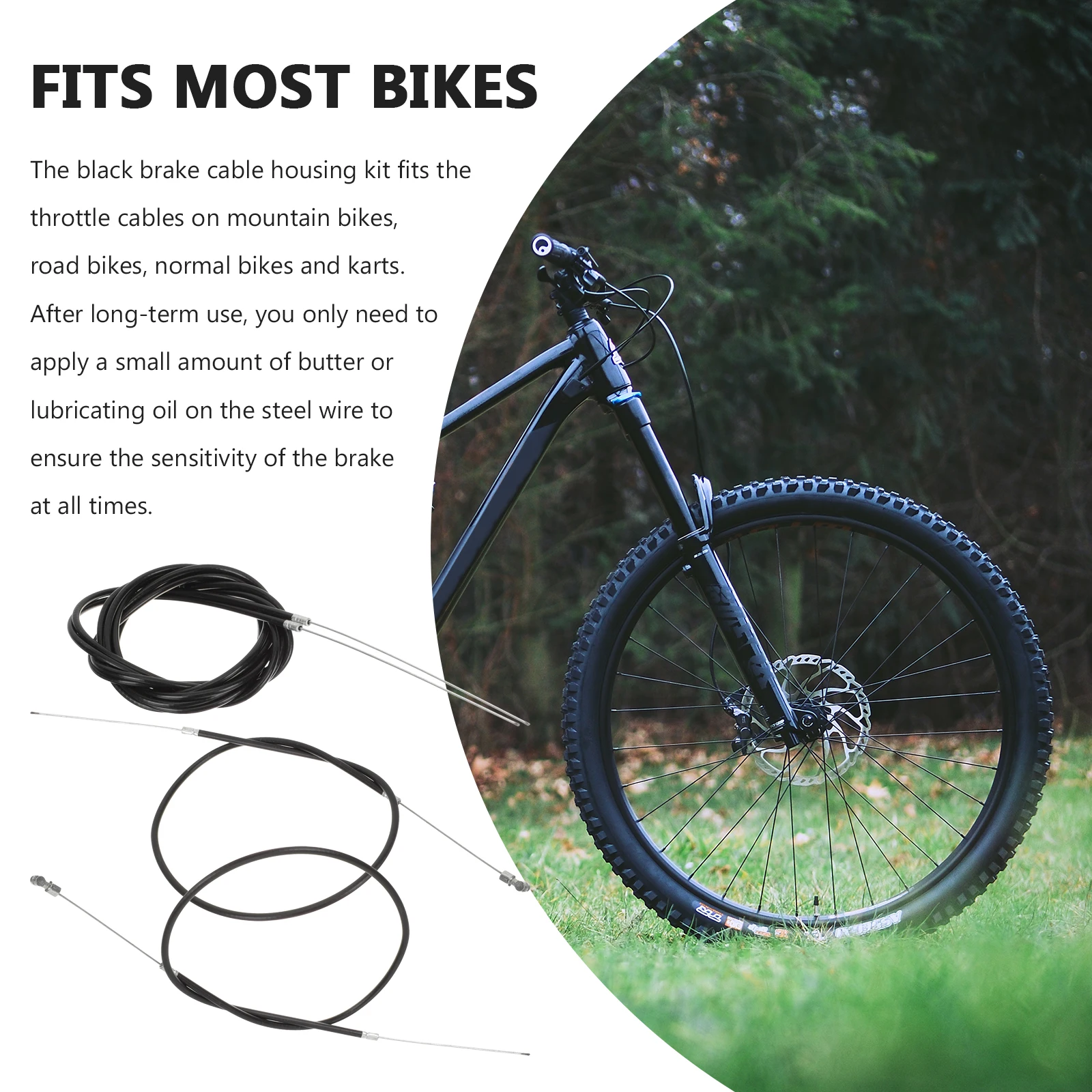 1 set 1 Set Brake Cable Kit Universal Bike Brake Lines Replacement Front Rear Cycling Cables For Mountain Road Foldable Bikes
1 set 1 Set Brake Cable Kit Universal Bike Brake Lines Replacement Front Rear Cycling Cables For Mountain Road Foldable Bikes