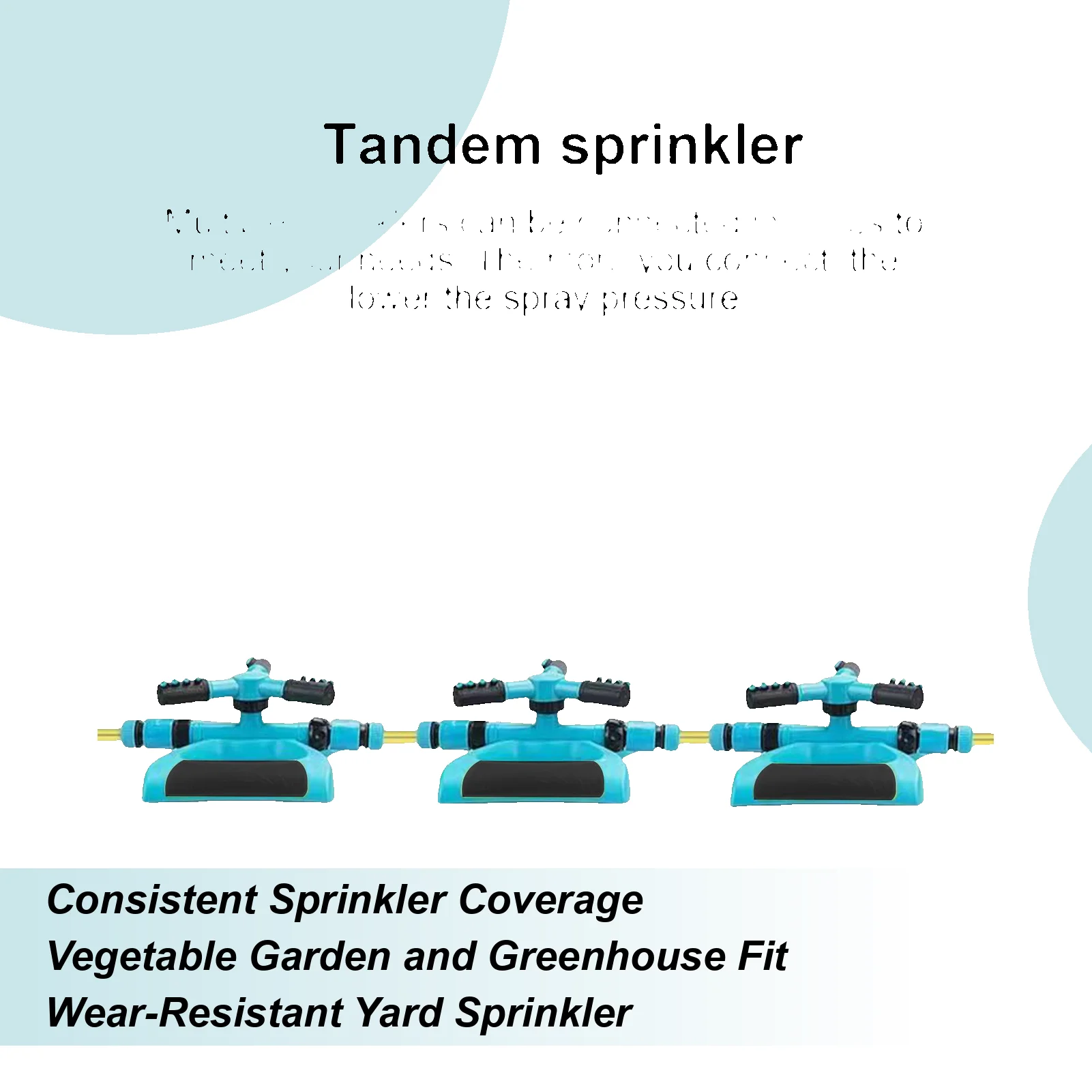 Garden Sprinkler Automatic Garden Water Sprinklers Lawn Irrigation System 360 Degree Rotation Irrigation System Sprinkler
Garden Sprinkler Automatic Garden Water Sprinklers Lawn Irrigation System 360 Degree Rotation Irrigation System Sprinkler