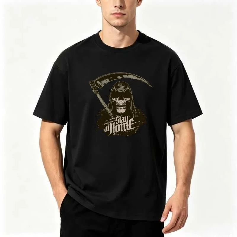 Summer unisex casual wear, dark aesthetic Death God pattern high street style loose and breathable comfortable linen T-shirt
Summer unisex casual wear, dark aesthetic Death God pattern high street style loose and breathable comfortable linen T-shirt