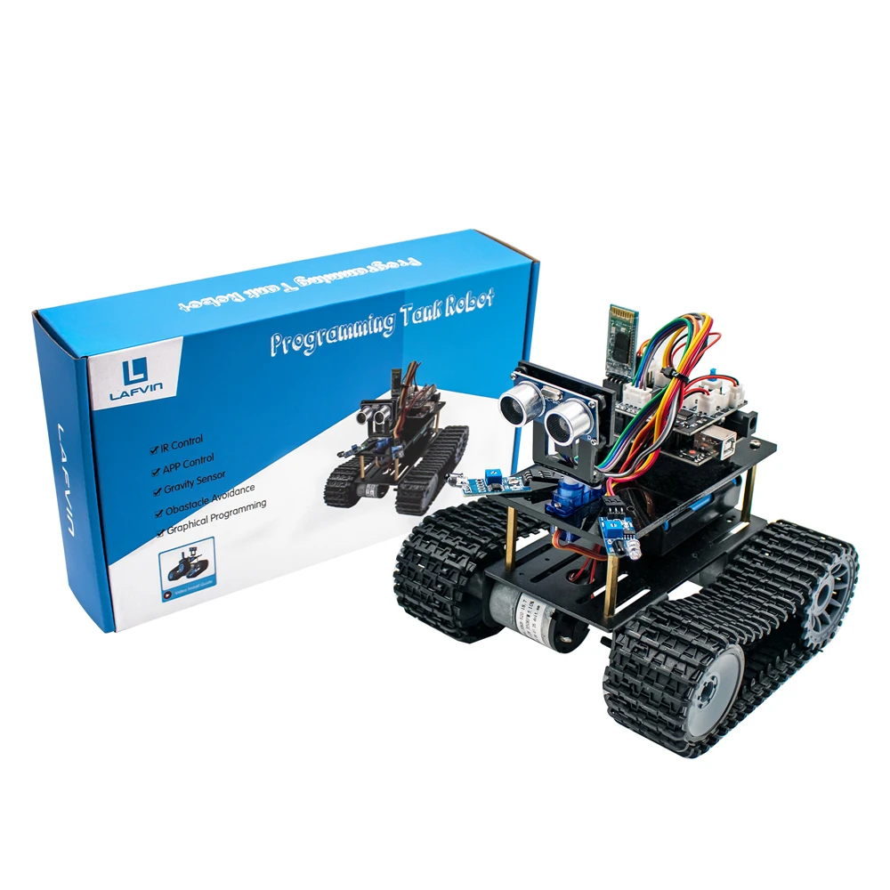 Mini Tank Smart Robot Car Kit for Arduino UNO Intelligent Tank Robot Education Learning DIY Kit with Tutorial
Mini Tank Smart Robot Car Kit for Arduino UNO Intelligent Tank Robot Education Learning DIY Kit with Tutorial