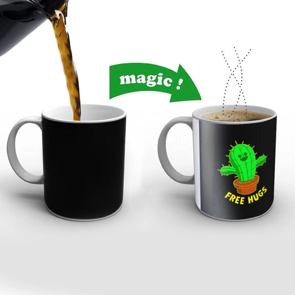 Cactus Free Hugs Creativity Change Color Chang mug Ceramic mug Hot Coffee Cup Breakfast Cup Mug Friend Gift
Cactus Free Hugs Creativity Change Color Chang mug Ceramic mug Hot Coffee Cup Breakfast Cup Mug Friend Gift