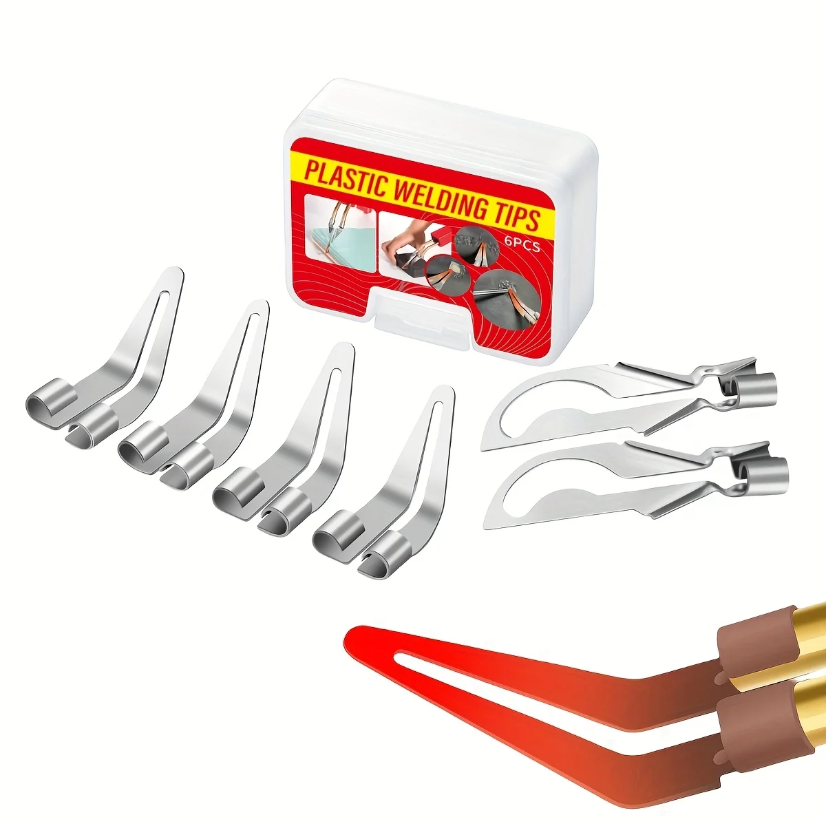 Упаковка из 6 пластиковых сглаживающих наконечников и режущих наконечников для ремонта пластиковых сварочных наконечников для автомобильных бамперов, каяков
Упаковка из 6 пластиковых сглаживающих наконечников и режущих наконечников для ремонта пластиковых сварочных наконечников для автомобильных бамперов, каяков