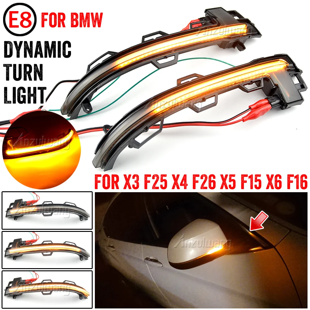 Dynamic Black LED Turn Signal Light Sequential Rearview Mirror Light For BMW X3 F25 X4 F26 X5 F15 X6 F16 2014-2018 Acessorios
Dynamic Black LED Turn Signal Light Sequential Rearview Mirror Light For BMW X3 F25 X4 F26 X5 F15 X6 F16 2014-2018 Acessorios