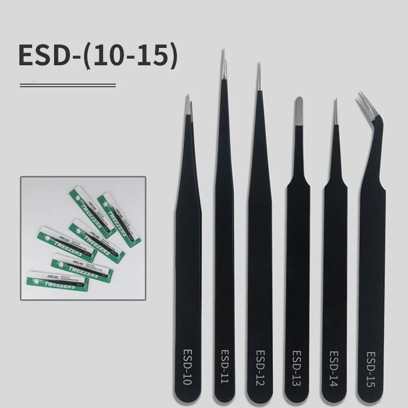 Stainless Steel Precision ESD Pointed Tweezers Electronic Disassembly Tools DIY Accessories Installation and Maintenance Tools
Stainless Steel Precision ESD Pointed Tweezers Electronic Disassembly Tools DIY Accessories Installation and Maintenance Tools