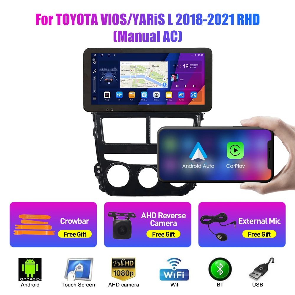 10,33-дюймовый автомобильный радиоприемник для TOYOTA VIOS 2018-2021 2Din Android, восьмиядерный автомобильный стерео DVD, GPS-навигатор, плеер, QLED-экран Carplay
10,33-дюймовый автомобильный радиоприемник для TOYOTA VIOS 2018-2021 2Din Android, восьмиядерный автомобильный стерео DVD, GPS-навигатор, плеер, QLED-экран Carplay