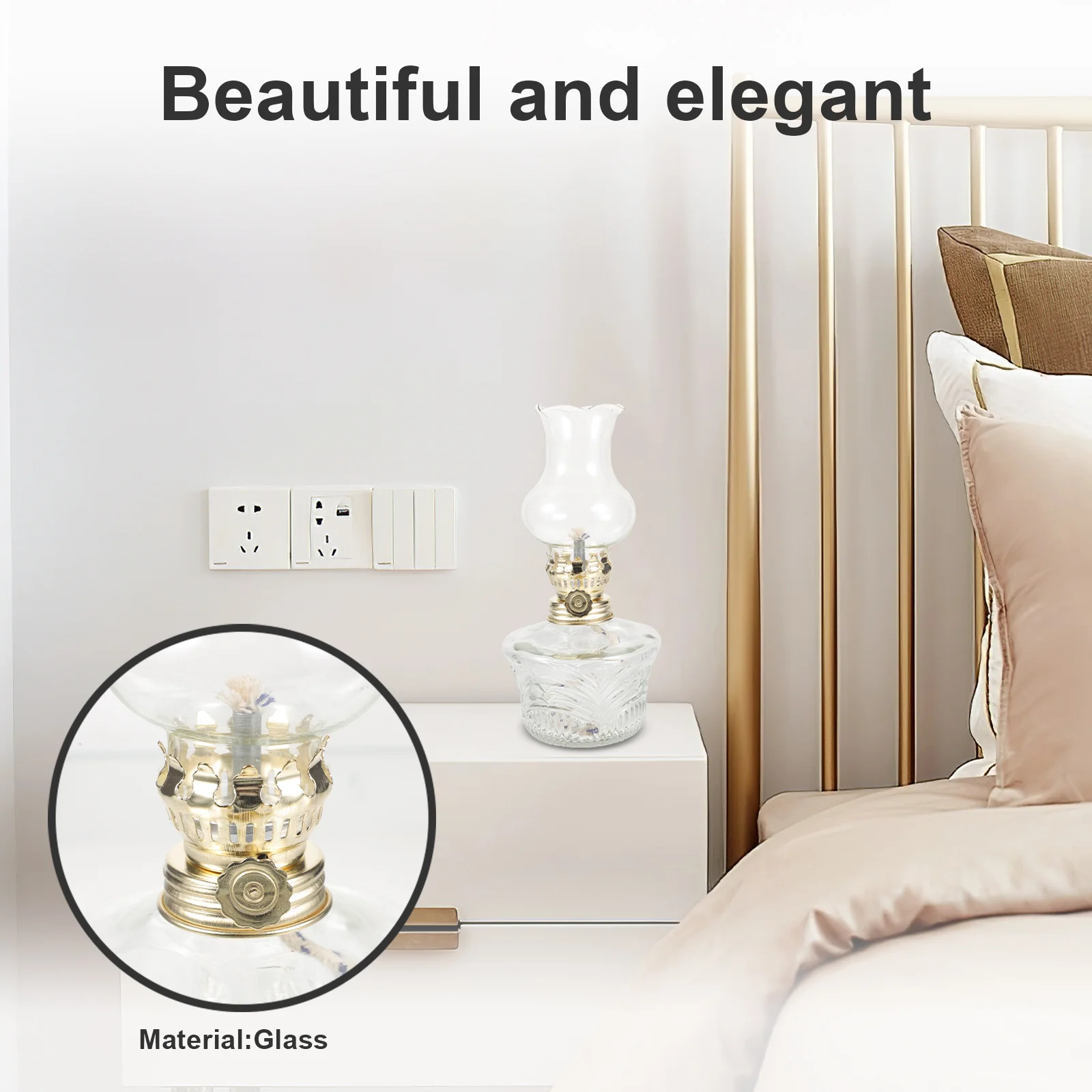 Vintage Glass Lamp Retro Oil Light for Indoor Home Decor Living Room Bedroom Lighting Lamp Lantern
Vintage Glass Lamp Retro Oil Light for Indoor Home Decor Living Room Bedroom Lighting Lamp Lantern