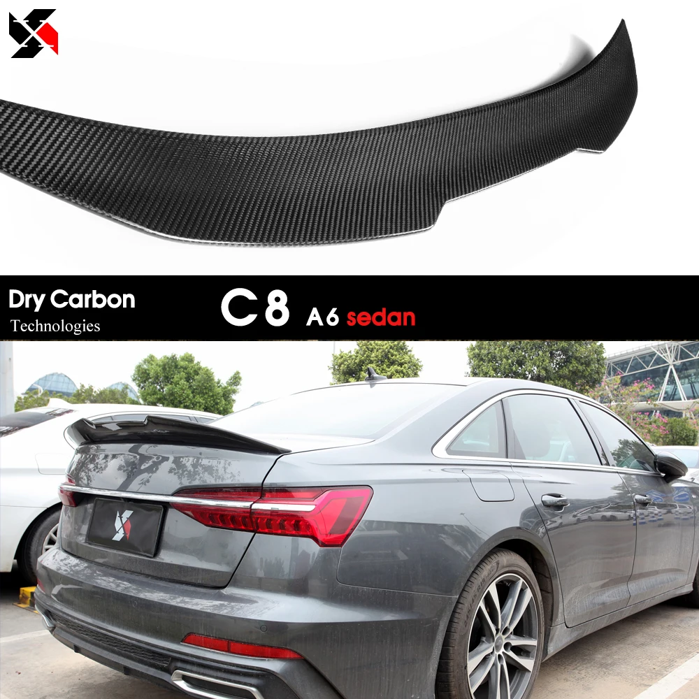 Dry Carbon Technics Real Carbon Fiber Rear Trunk Ducktail Spoiler Deck Wing Tails For Audi A6 C8 S6 RS6 4-Door Sedan 2019 - 2025
Dry Carbon Technics Real Carbon Fiber Rear Trunk Ducktail Spoiler Deck Wing Tails For Audi A6 C8 S6 RS6 4-Door Sedan 2019 - 2025