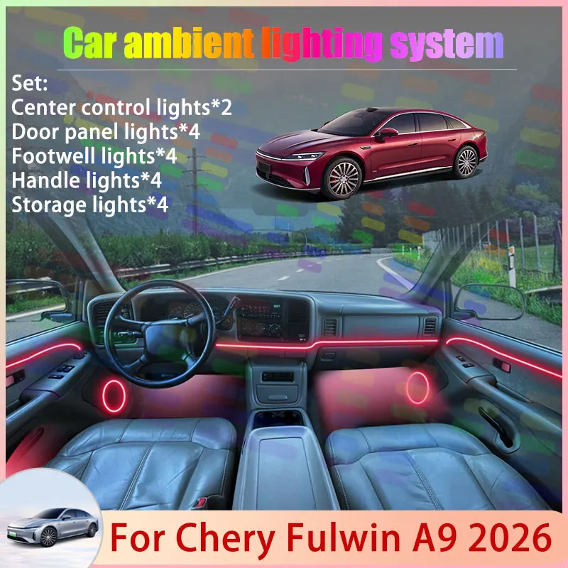 For Chery Fulwin A9 2026 E05 2/24 in 1 Car Atmosphere Light Lamp RGB Shade Ensemble Streamer Atmosphere Set Auto Accessories
For Chery Fulwin A9 2026 E05 2/24 in 1 Car Atmosphere Light Lamp RGB Shade Ensemble Streamer Atmosphere Set Auto Accessories