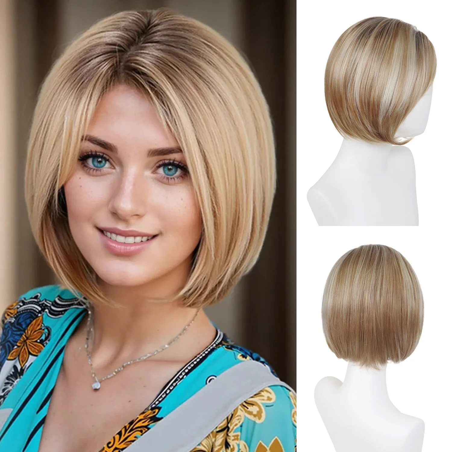 Mixed Blonde Wigs for Women Synthetic Hair Short Bob Wig with Bangs Sugar Cane Wig Cosplay Drag Queen Costume Dress Up Sugarcane
Mixed Blonde Wigs for Women Synthetic Hair Short Bob Wig with Bangs Sugar Cane Wig Cosplay Drag Queen Costume Dress Up Sugarcane