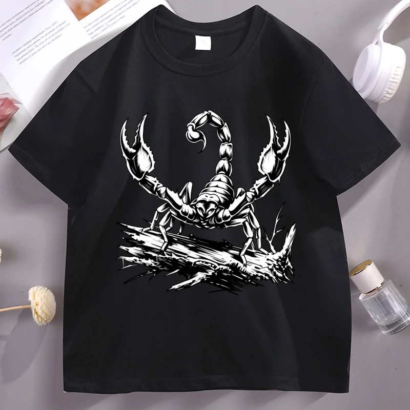 Vintage Gothic Scorpion T Shirt Male Clothing Cotton Short Sleeve Streetwear O Neck High Quality T-shirt Y2k Clothes Unisex
Vintage Gothic Scorpion T Shirt Male Clothing Cotton Short Sleeve Streetwear O Neck High Quality T-shirt Y2k Clothes Unisex