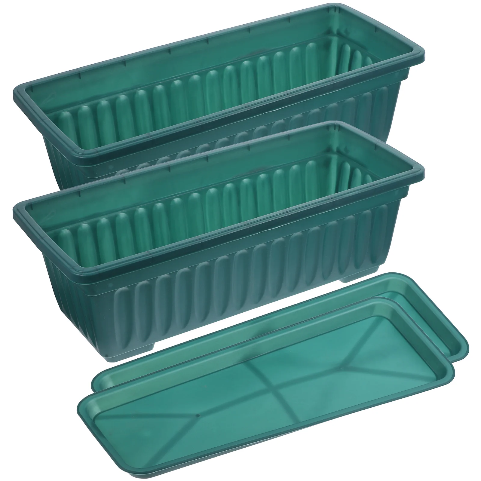 2pcs Large Rectangular Vegetable Planting Pots Balcony Garden Thickened Durable Plastic Flowerpot Drainage Holes 44x19x14cm
2pcs Large Rectangular Vegetable Planting Pots Balcony Garden Thickened Durable Plastic Flowerpot Drainage Holes 44x19x14cm