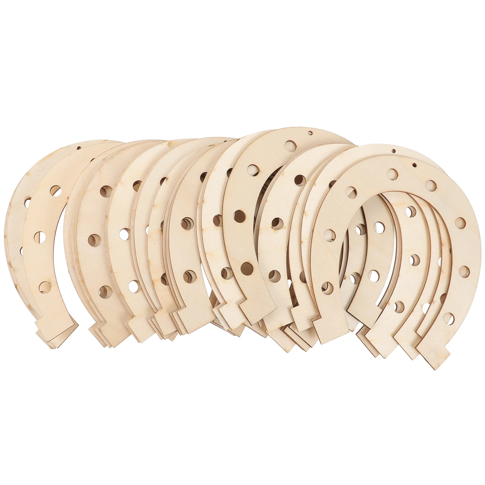 24pcs 15x17cm Wooden Wreath Decoration Horseshoe DIY Party Crafts Kids Home Manual Baby Graffiti Wood Slice Prop Unfinished
24pcs 15x17cm Wooden Wreath Decoration Horseshoe DIY Party Crafts Kids Home Manual Baby Graffiti Wood Slice Prop Unfinished