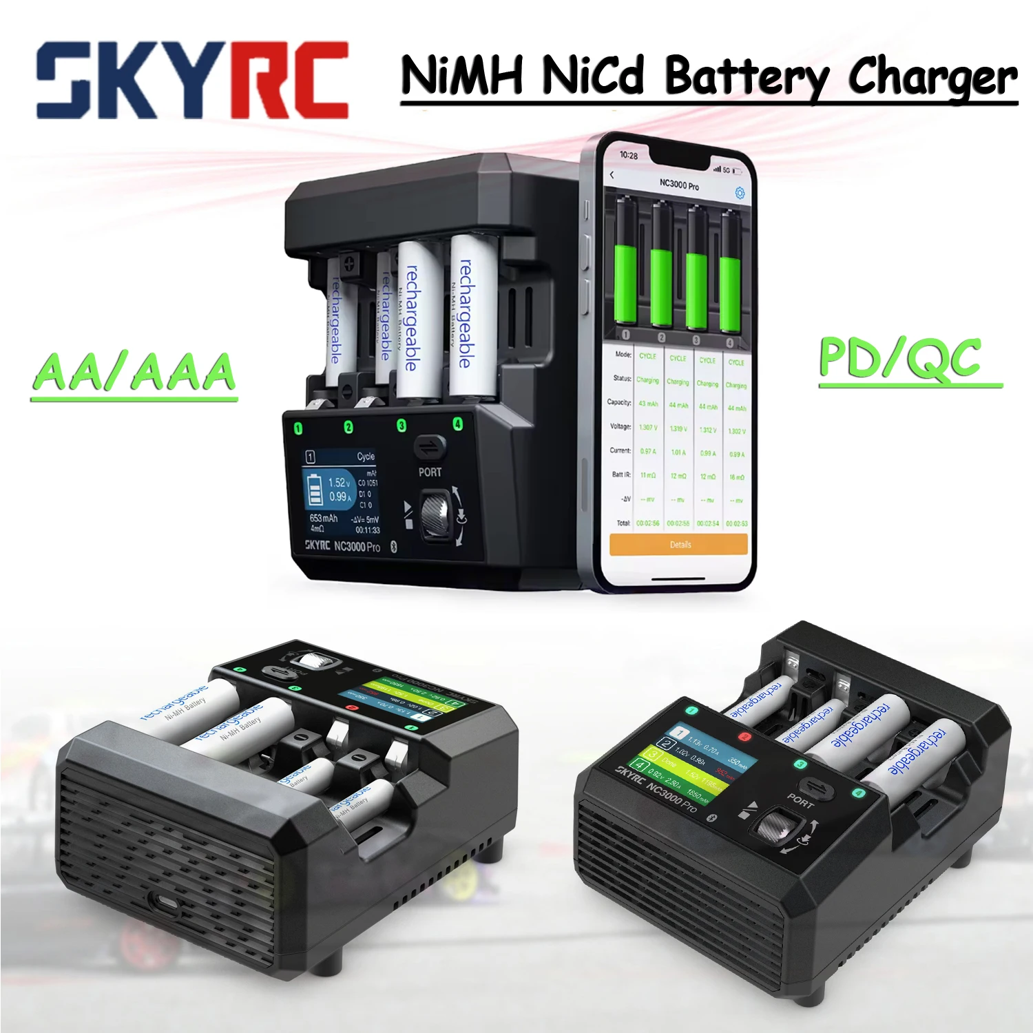 Запчасти для аккумуляторов модели RC SKYRC NC3000 Pro NiMH NiCd Зарядное устройство для аккумуляторов AA/AAA NC3000Pro PD/QC Умное зарядное устройство для аккумуляторов Разрядное устройство с 4 слотами
Запчасти для аккумуляторов модели RC SKYRC NC3000 Pro NiMH NiCd Зарядное устройство для аккумуляторов AA/AAA NC3000Pro PD/QC Умное зарядное устройство для аккумуляторов Разрядное устройство с 4 слотами