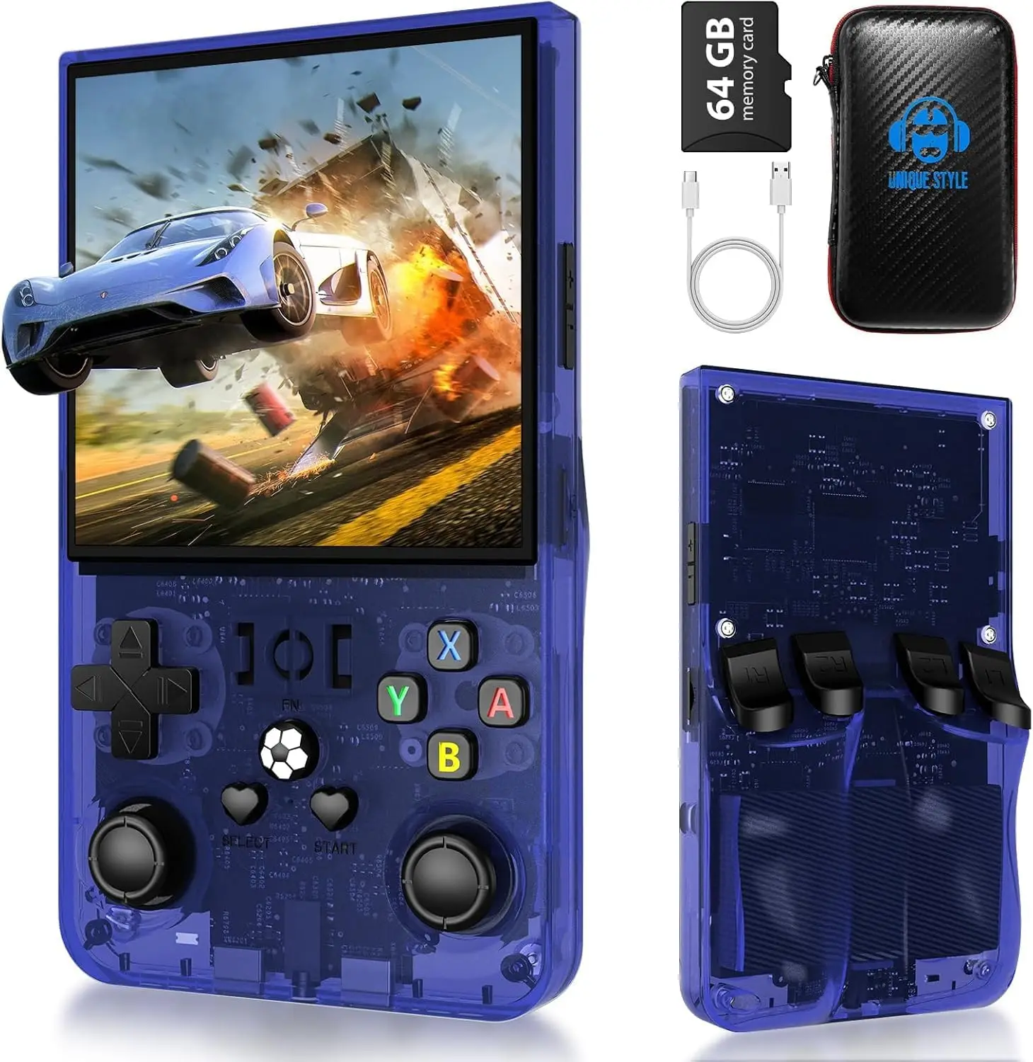 Retro Handheld Console 4.0" IPS Screen, Linux System, 64G TF Card, 4000mAh Battery, Portable Arcade
Retro Handheld Console 4.0" IPS Screen, Linux System, 64G TF Card, 4000mAh Battery, Portable Arcade