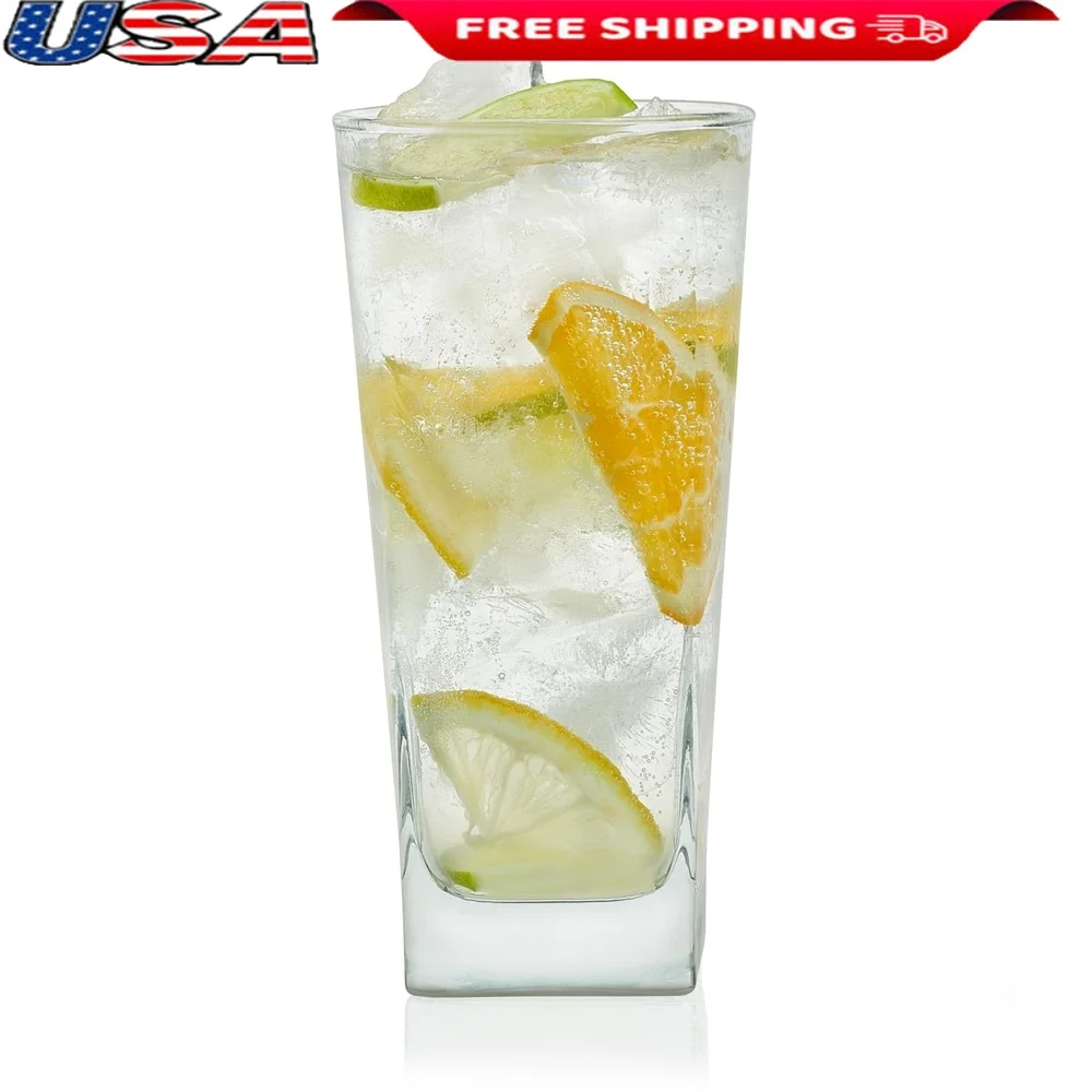 Set of 8 Clear Tumbler Glasses 14.3 Oz Thick Square Base Drinking Glasses Dishwasher Safe Everyday Use
Set of 8 Clear Tumbler Glasses 14.3 Oz Thick Square Base Drinking Glasses Dishwasher Safe Everyday Use