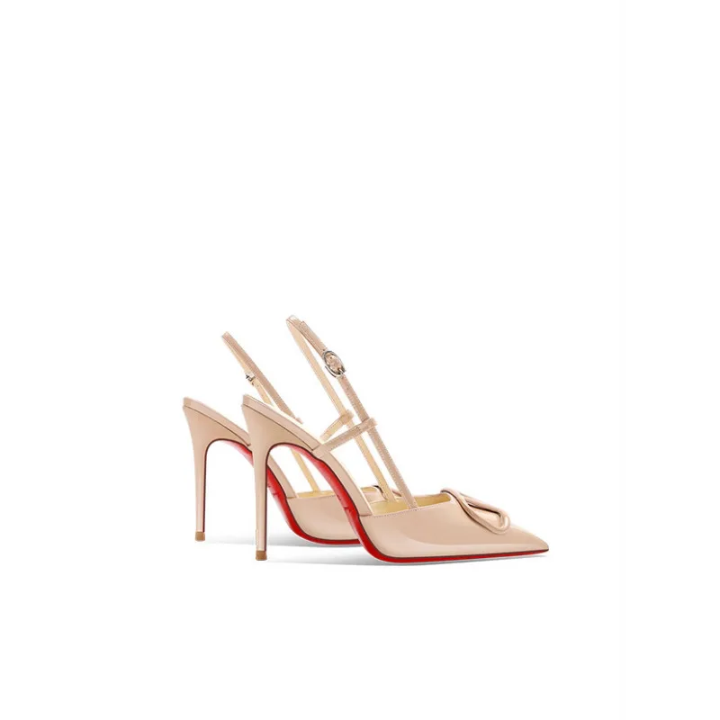 Pointed Toe High Heels Nude Pink Sandals Women Red Bottom Stiletto French Style
Pointed Toe High Heels Nude Pink Sandals Women Red Bottom Stiletto French Style
