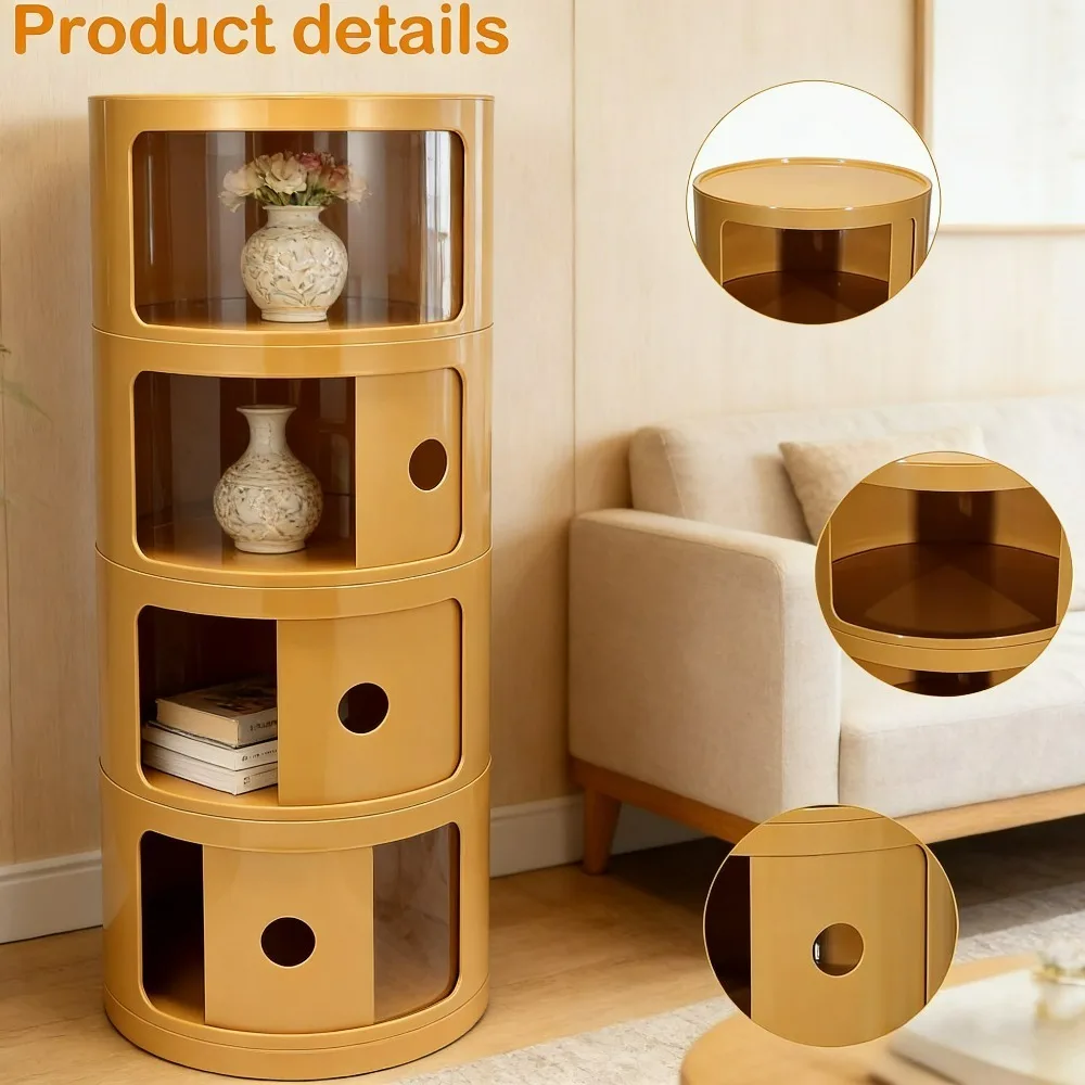 4 Layer Nordic Round Bedside Table, Dresser, Accent Table, Snack Storage Drawer Cabinet, Bedroom Side End Table, Nightstand Storage Locker, Narrow Storage Cabinet, Cupboard Cabinet,
4 Layer Nordic Round Bedside Table, Dresser, Accent Table, Snack Storage Drawer Cabinet, Bedroom Side End Table, Nightstand Storage Locker, Narrow Storage Cabinet, Cupboard Cabinet,