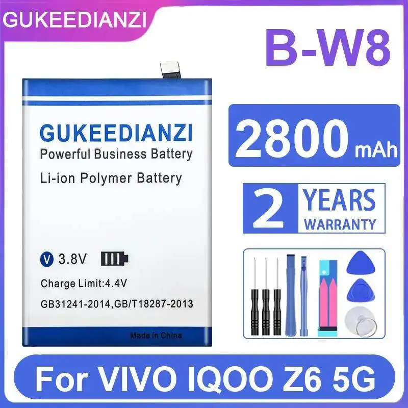 Mobile Phone Battery For Vivo Iqoo Z6 5G B-W8 2800mAh Long-Lasting
Mobile Phone Battery For Vivo Iqoo Z6 5G B-W8 2800mAh Long-Lasting