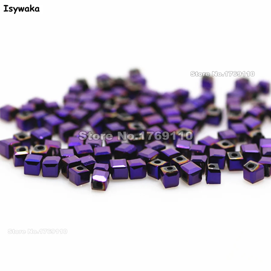 Isywaka 1980pcs Cube 2mm Shining Purple Color Square Austria Crystal Bead Glass Beads Loose Spacer Bead DIY Jewelry Making
Isywaka 1980pcs Cube 2mm Shining Purple Color Square Austria Crystal Bead Glass Beads Loose Spacer Bead DIY Jewelry Making