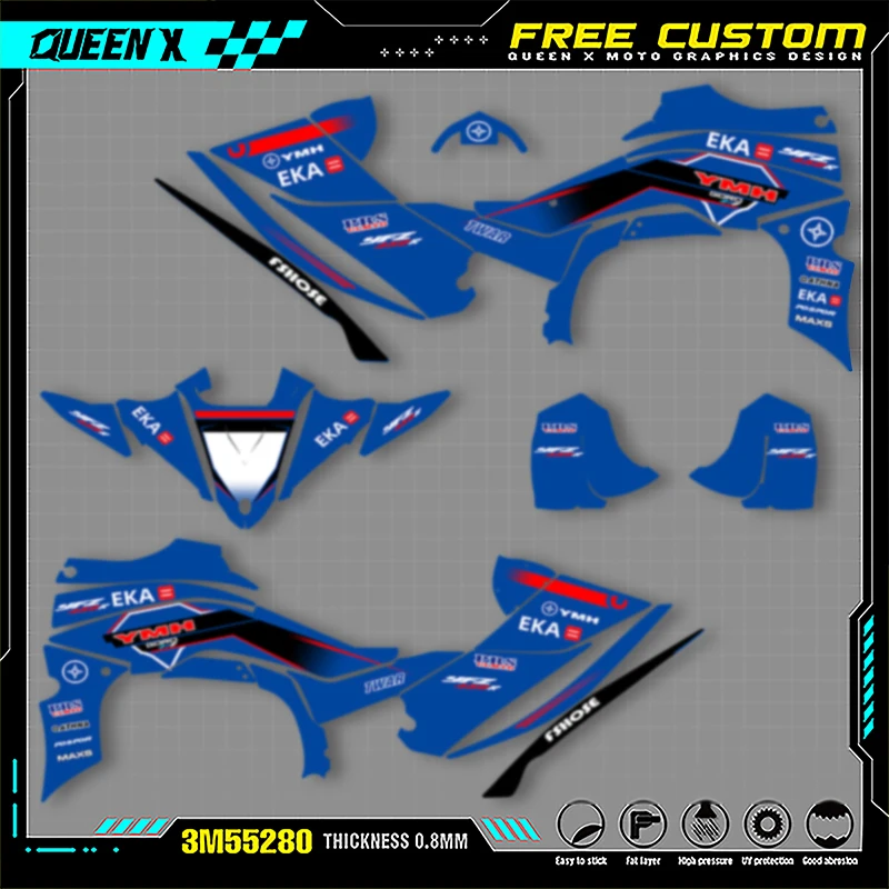 Queen X MOTOR For YAMAHA YFZ450R ATV 2014 2015 2016 2017-2021 Full Fairing Motorcycle Graphics Decals Stickers Kits 003
Queen X MOTOR For YAMAHA YFZ450R ATV 2014 2015 2016 2017-2021 Full Fairing Motorcycle Graphics Decals Stickers Kits 003