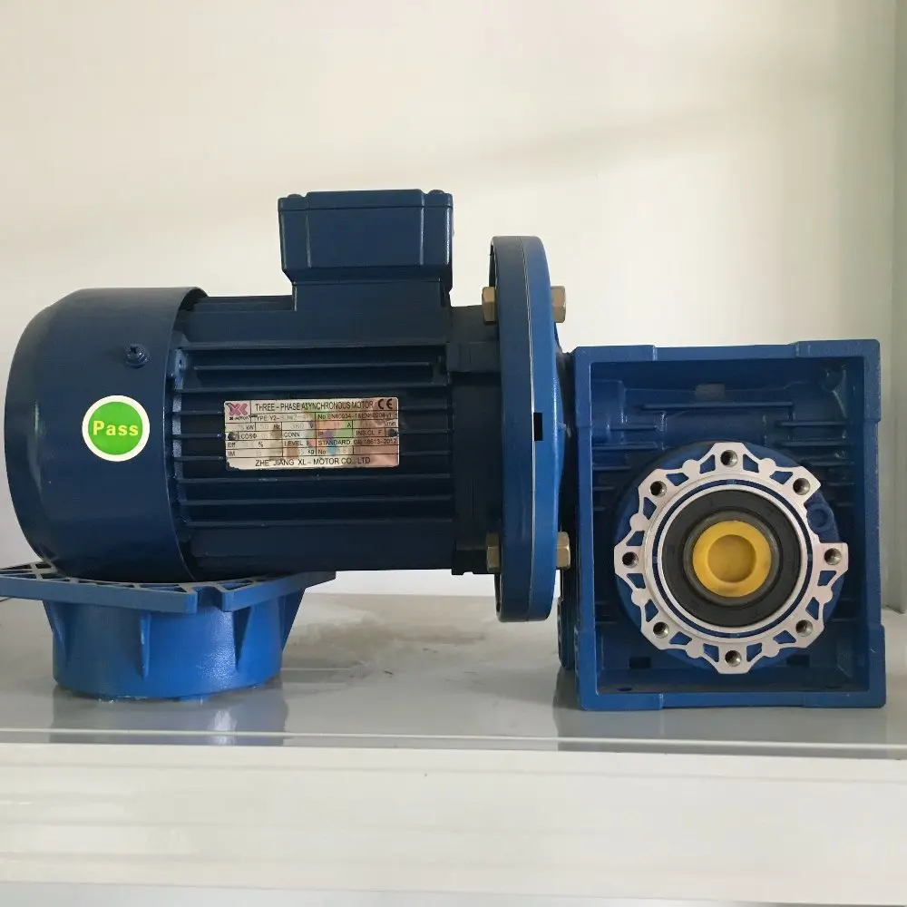 CE certificated NMRV worm geared 1.5KW 380/415V 50Hz AC Motor three phase 4 pole motor
CE certificated NMRV worm geared 1.5KW 380/415V 50Hz AC Motor three phase 4 pole motor