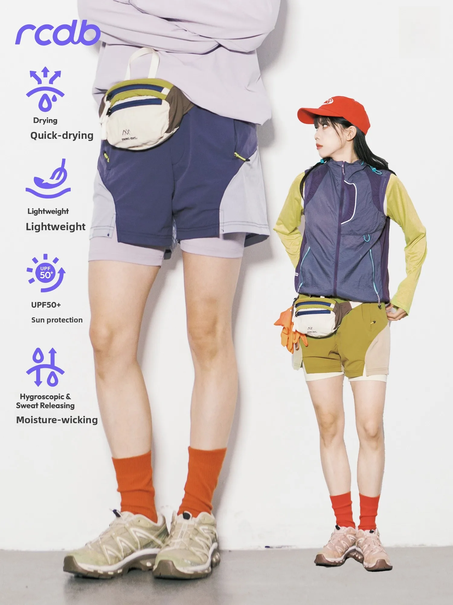 Outdoor Lightweight Sporty Shorts Women's Quick Dry Moisture Wicking Sun Protection Three-quarter Casual Pants Two-piece Set
Outdoor Lightweight Sporty Shorts Women's Quick Dry Moisture Wicking Sun Protection Three-quarter Casual Pants Two-piece Set
