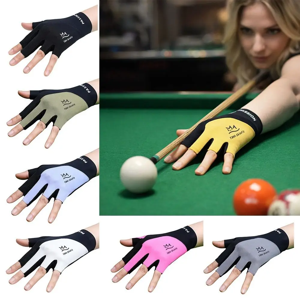 Elastic Ice Silk Billiards Gloves Breathable Fingers Show Snooker Cue Sport Glove Anti-slip Wear-resistant Pool Glove
Elastic Ice Silk Billiards Gloves Breathable Fingers Show Snooker Cue Sport Glove Anti-slip Wear-resistant Pool Glove