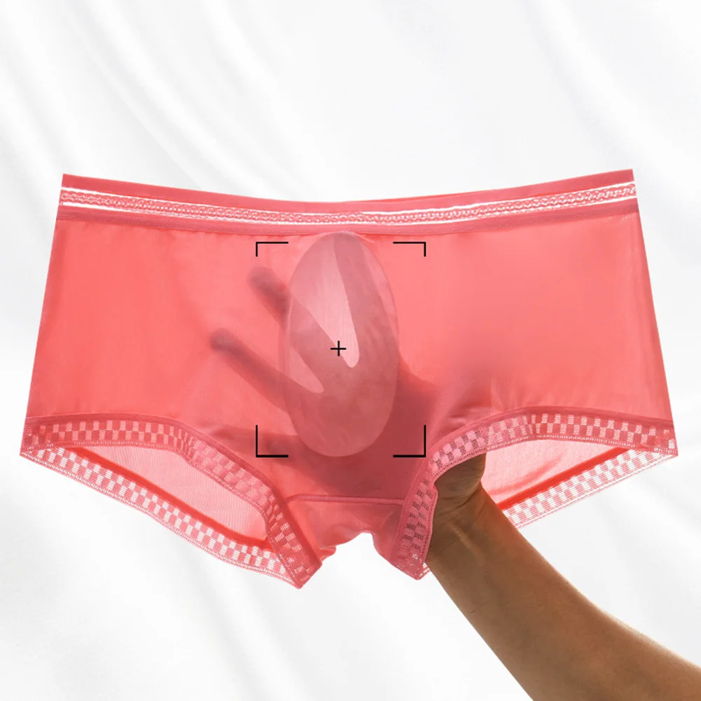 Men Thin Transparent Lingerie Ultra Hot Lace Trunks Boxer Shorts Ice Silk Underpants 3D Bulge Pouch Underwear Men's Clothing
Men Thin Transparent Lingerie Ultra Hot Lace Trunks Boxer Shorts Ice Silk Underpants 3D Bulge Pouch Underwear Men's Clothing