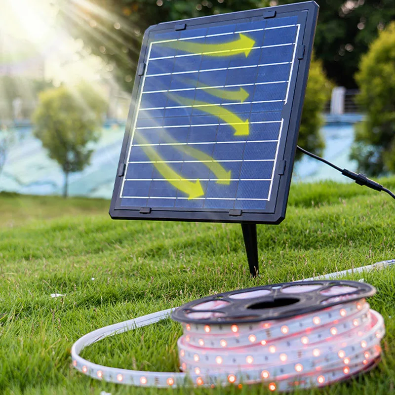 49.2FT 8W Solar Panel Rope Light 5000mA DIY Shaped Party Lights for Garden Yard Camping 8Colors Remote Holiday Tree Lighting
49.2FT 8W Solar Panel Rope Light 5000mA DIY Shaped Party Lights for Garden Yard Camping 8Colors Remote Holiday Tree Lighting