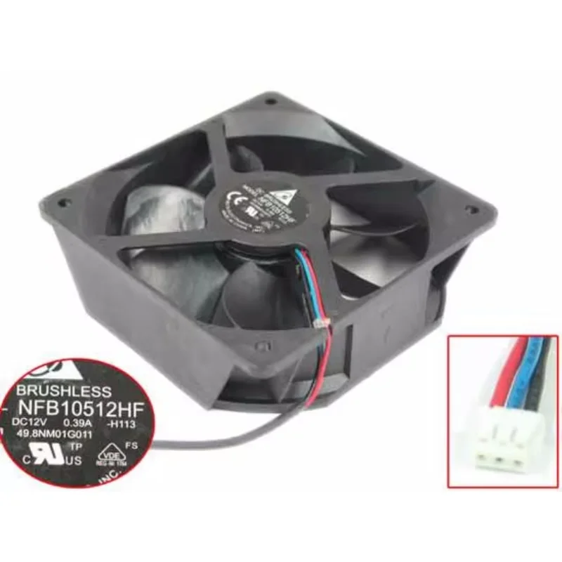 Delta Electronics NFB10512HF H113 DC 12 В 0,39 А 105x105x32 мм 3-проводной охлаждающий вентилятор для сервера
Delta Electronics NFB10512HF H113 DC 12 В 0,39 А 105x105x32 мм 3-проводной охлаждающий вентилятор для сервера