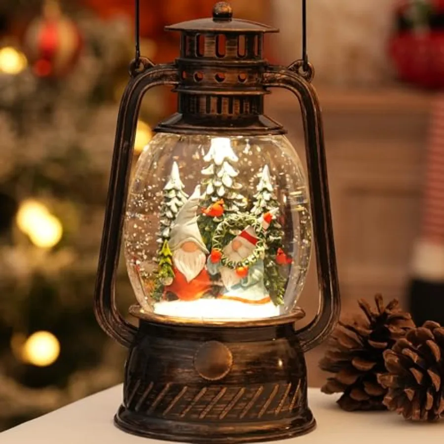 Gnomes Snow Globe Christmas Decorations, Light Up Musical Christmas Snow Globes Lantern with Glitter and 6H Timer, Christmas Gn
Gnomes Snow Globe Christmas Decorations, Light Up Musical Christmas Snow Globes Lantern with Glitter and 6H Timer, Christmas Gn
