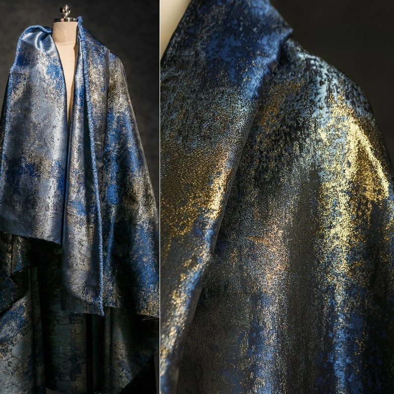 100/300cm Blue Gold-plated Double-sided Gradient Jacquard Fabric for DIY Sewing Hanfu Horse Face Skirt Handmade Designer Fabric
100/300cm Blue Gold-plated Double-sided Gradient Jacquard Fabric for DIY Sewing Hanfu Horse Face Skirt Handmade Designer Fabric